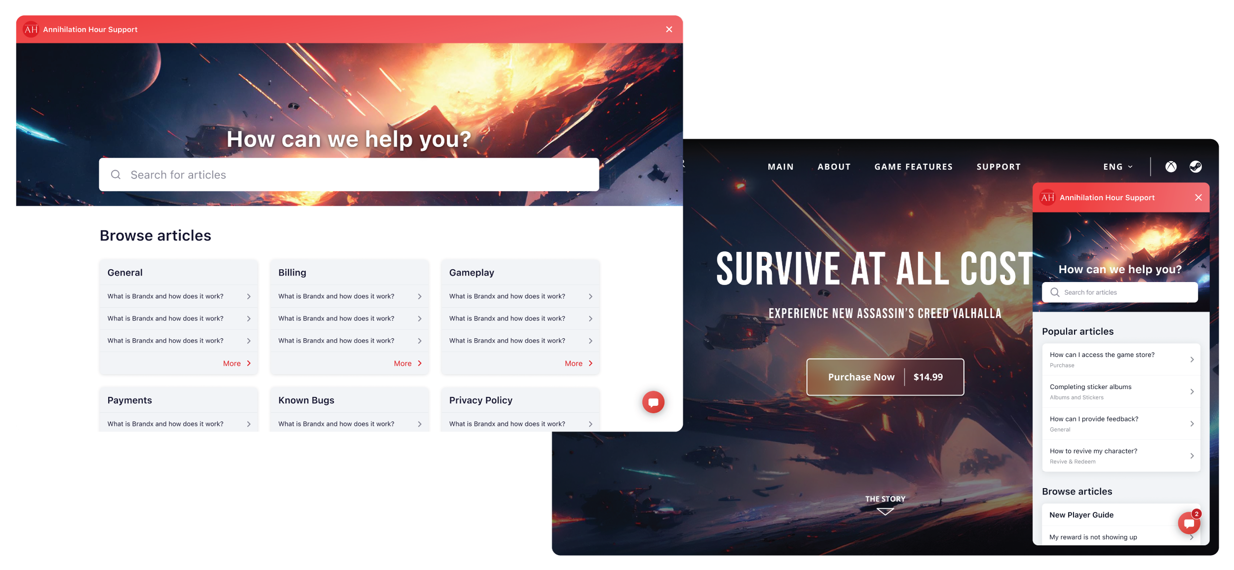 Helpshift Web Widget