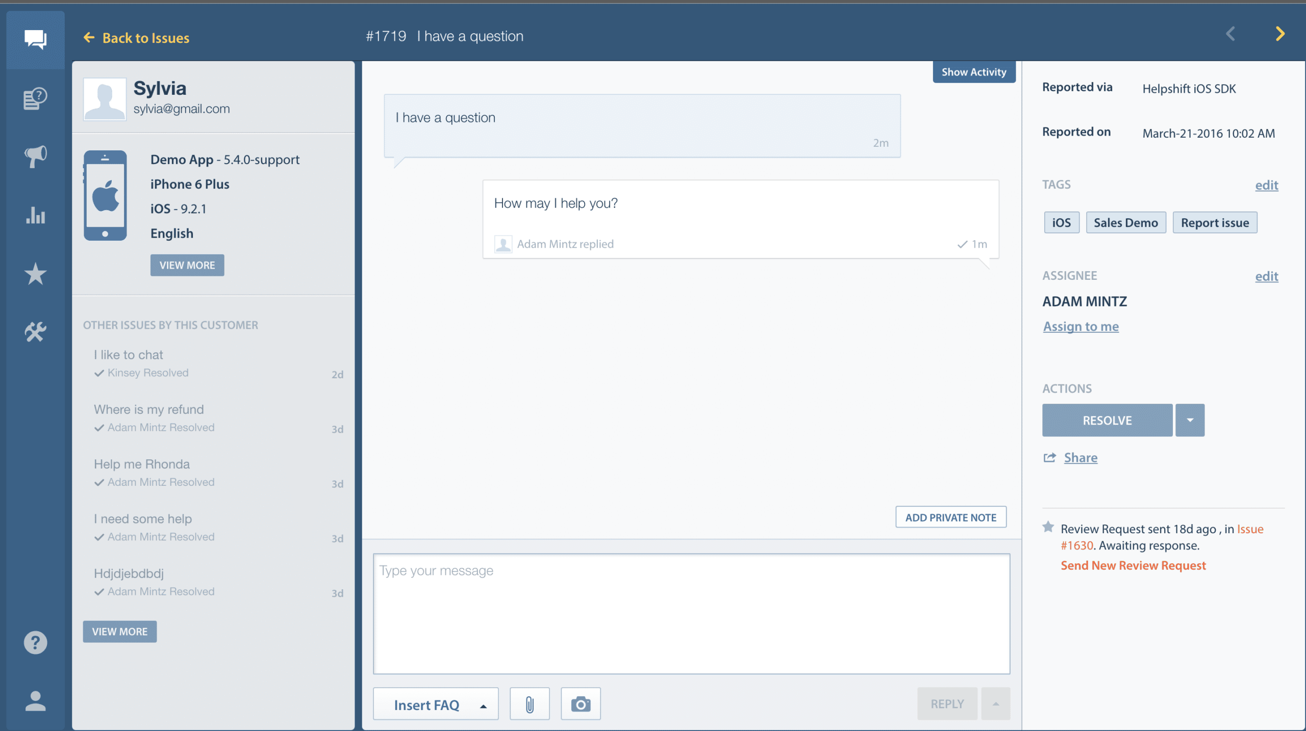 image of read receipts from Helpshift product blog post