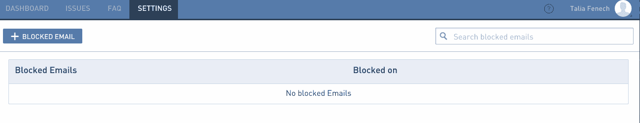 Helpshift Block Emails