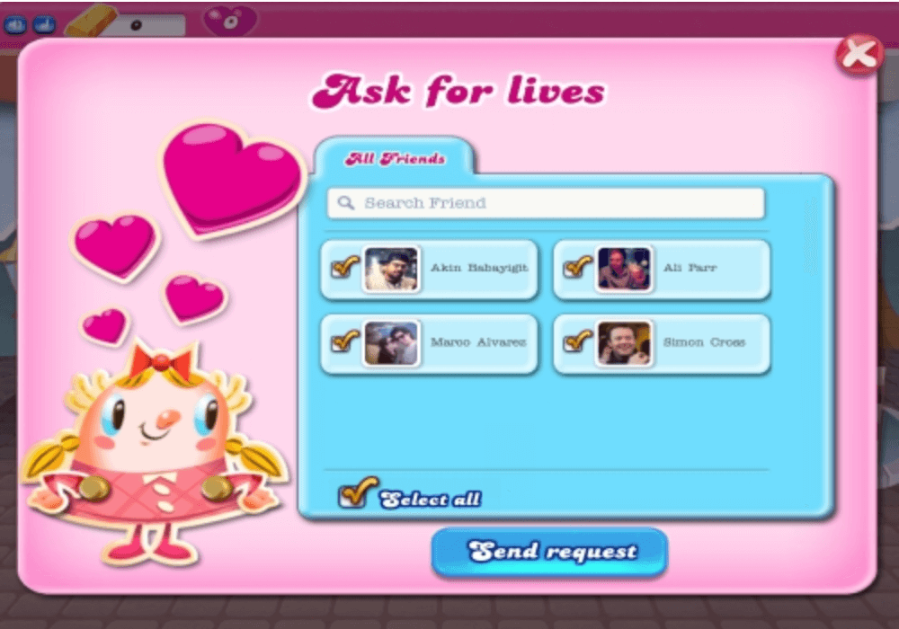 candy crush app referral marketing