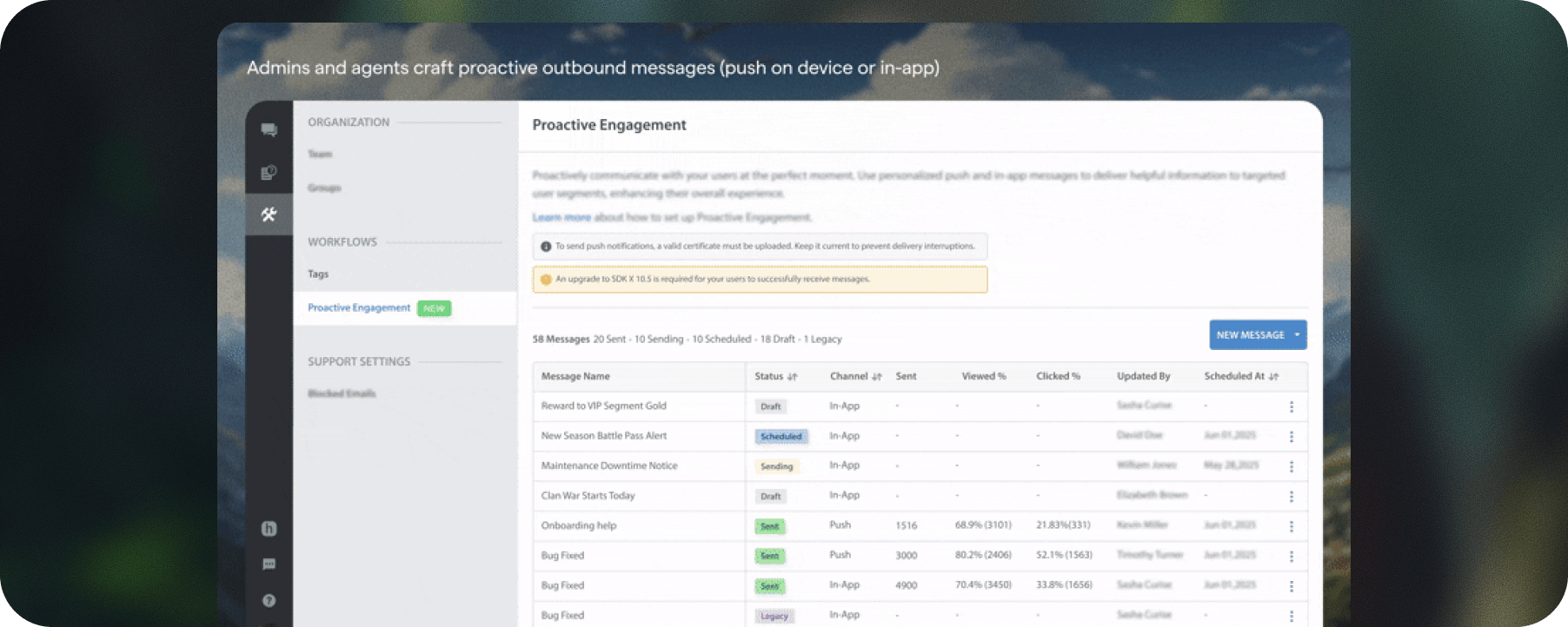 Drive Loyalty with Proactive Engagement (Open Beta)