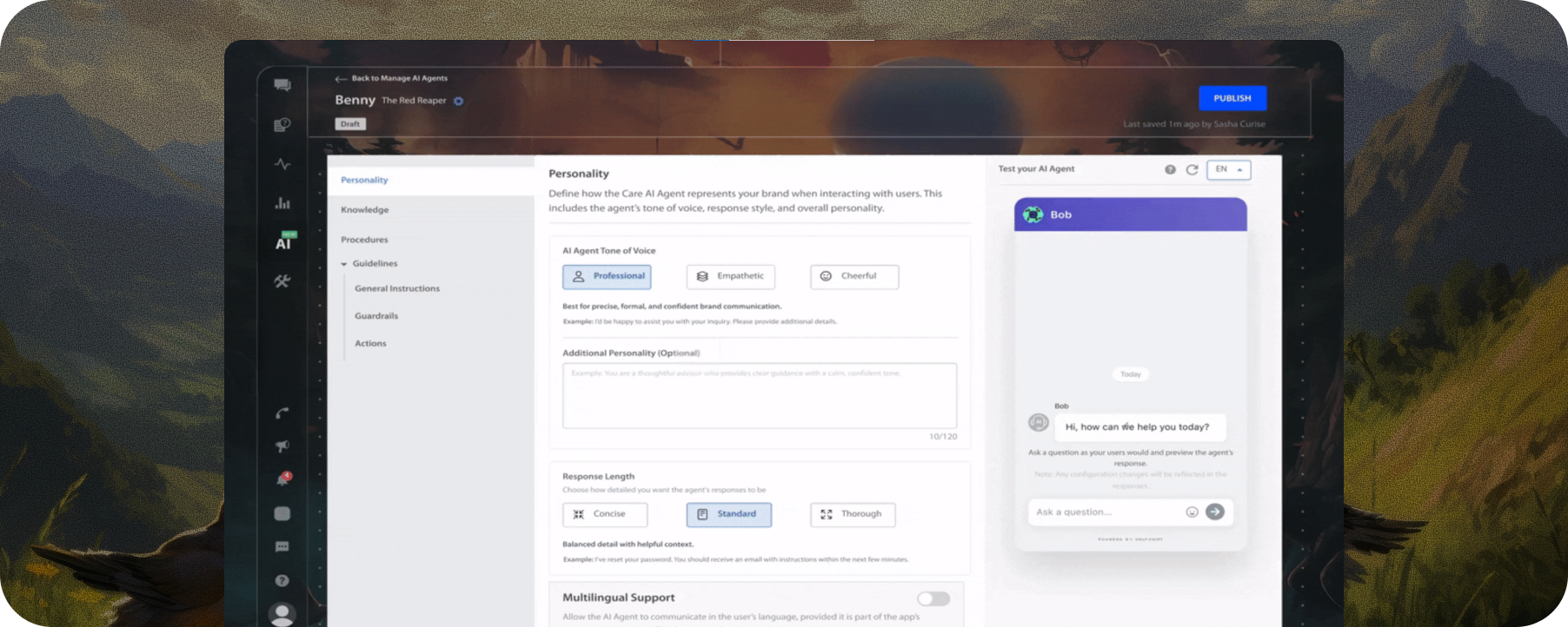 Care AI Agents Now Support