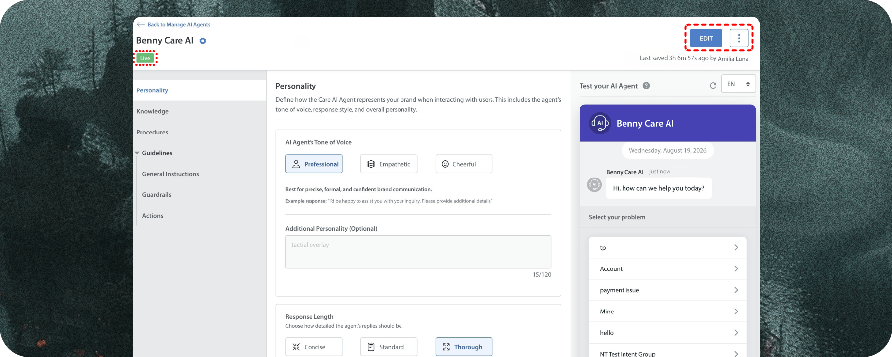 Care AI Versioning